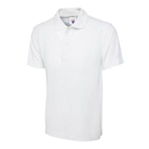 UC105 White Pique Polo Shirt